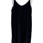 Rachel Pally Caity Linen Adjustable Tie Shoulder Relaxed Midi Dress Black Photo 0