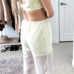 Tularosa Revolve White Yellow Sheer Cut Out Jumpsuit Photo 1