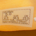 Vans  Classic missy  5.0 Checkered Sneaker Shoes Yellow And White Fabric Photo 9