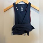 Carbon38 Colorblock High Neck Tank in Navy/Red Dahlia size Small (S) Blue Photo 6