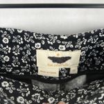 Kate Spade Pants Women 10 Black White Cotton Floral Tapered Leg Preppy High Rise Photo 2