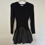MABLE Bubble Skirt Sweater Dress Black NWT NEW Medium Photo 2