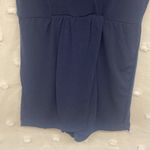 BCBGeneration  Navy Blue Faux Wrap Skirt V Neck Romper Size XS Photo 4