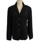 New York & Co. City Stretch Blazer Jacket Womens 12 Black 3 Button Classic Photo 0