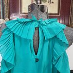 NWT Dixie Tiffany Ruffle Elastic Waist Maxi Dress Size Large 🧡🎀 Green Photo 7