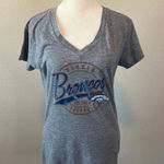 NFL  Team Apparel Denver Broncos Short Sleeve TShirt Gray Size Medium Photo 0