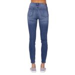 Judy Blue Mid- Rise Buffalo Plaid Patch Skinny Jeans - Size 13/31 Photo 1