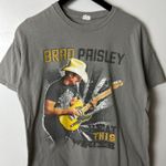 Brad Paisley Country Rock Music Tour Graphic T Shirt Medium Tee Unisex Fit Gray Photo 7