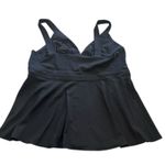 Torrid Peplum Crepe Zip-Front Top Black Sleeveless Zip-Up Top Size PLUS 2X Photo 2