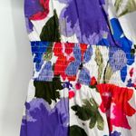 Sugar Lips Amania Floral Sarina Smocked Peplum Top size 2X Colorful Short Sleeves Photo 5