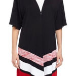 Misook NWT Black Knit Duster Cardigan Photo 0