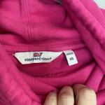 Vineyard Vines Bright Pink Scuba High Neck Sweatshirt Pullover with Thumb Holes Photo 4