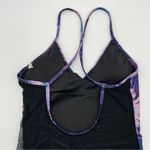 Sensi Graves Floral One Piece Swimsuit Purple Mesh Panel Size Medium Women Emily Photo 6