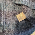 Dress Barn Blue Cable Knit Sweater Short Sleeve Blue Ombre sz M square neck Photo 3