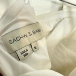 Sachin + Babi  Brielle Belted Silk Faille Gown in Ivory Size US 6 Photo 9