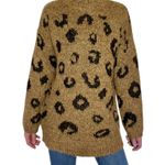 Universal Threads NWT Universal Thread Brown Leopard Print Tunic Mock Neck Sweater Photo 0