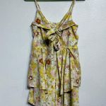 Storia Yellow Floral Tiered Romper Sz M Photo 1