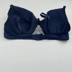 Laura Ashley  Size 36C Bra Underwire Blue Lace Lightly Lined Lightweight Molded Photo 4