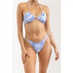 NEW Rhythm Leila Tie Side Hi Cut Pant in Whisper Blue, size XL Blue Photo 11