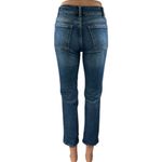 ZARA Women's Blue Dark Wash Skinny Leg Mid Rise Slim Fit Denim Jeans Pants Sz 0 Photo 2