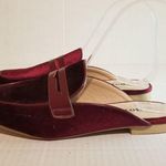 Hot Kiss Cranberry Red Rounded Mules Size 6 Photo 3
