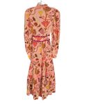 Celia B Orchid Midi Dress In Peach Size S Photo 6
