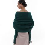 Vintage Japanese Ladies Scarves Green Scarf (Made in Japan) One Size Photo 1