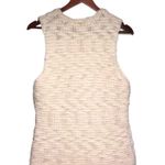 Nine West VTG Cream Chunky Wool Knit Sequin Embellished Crewneck Sweater Vest Photo 2