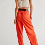 Free People  | Free In You Pull On Pleated Trousers, Orange, XS Photo 2