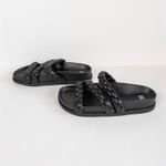 BP  Keaton Flat Slide Sandal Braided Straps Faux Leather Women's 4.5 Photo 4