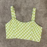 Aerie  Green and White Checkered Tank Photo 0
