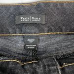 White House | Black Market Blanc Denim Jean Shorts Dark Wash Tab Leg Size 00* LG Photo 7