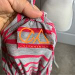 Vitamin A  gray striped maxi dress coverup summer vacation‎ beach size small Photo 2