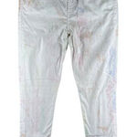 7 For All Mankind Womens Jeans Size 27 White Multicolored Tie Dye Skinny Leg Photo 0