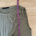 All Saints Small Riviera Midi Dress Ruch Asymmetrical Olive Green Photo 10