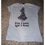 Disney  Juniors shirt "With a smile and a song" size XL‎ Photo 0
