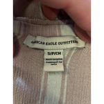 American Eagle  Outfitters Jumpsuit Womens Small Pink White Stripe Off Shoulder Photo 8