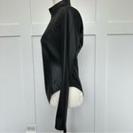 Amina Muaddi x Wolford Faux Leather Black Bodysuit Photo 3