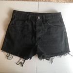 Rustler BLACK DENIM  CUT OFF SHORTS HIGH WAISTED THICK Photo 2