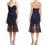 Likely  Revolve navy blue lace crochet darby cocktail dress size 4 wedding‎ guest Photo 1