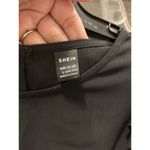 SheIn Black Crewneck Ruffle Sleeve Tiered Ruffle Maxi Dress Women's 10/12 Modest Photo 2