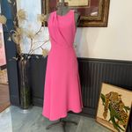 Reiss  Cheyenne Pink Bow Back Cut-Out Midi Dress Cocktail Wedding Guest Sz 4 🧡🎀 Photo 7