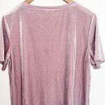 Old Navy  Plum Tonic Velvet Short Sleeve Polyester Blend Top Photo 8