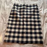 J.Crew Blue & White Checkered Plaid No. 2 Pencil Skirt Woman’s Size 4 Photo 0
