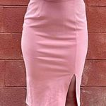 Forever 21 Pink Bodycon Midi Skirt Photo 0