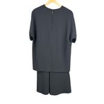 Brunello Cucinelli Bruno Cucinelli Dress Gray Crew Neck Dark Grey Midi Length Short Sleeve Medium Photo 4