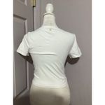 Spiritual Gangster  NWOT White Short Sleeve Crop Stretch Shirt XS Photo 2