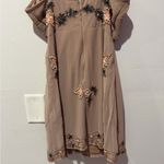 Raga  Embroidered Mini Dress - Brown and Pink Photo 5