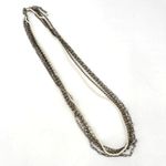 Chico's Chico’s layered rhinestone and faux pearl multi-strand two tone necklace‎ Photo 1