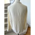 ZARA  Cream Beaded Asymmetric Button Front Blouse Photo 4